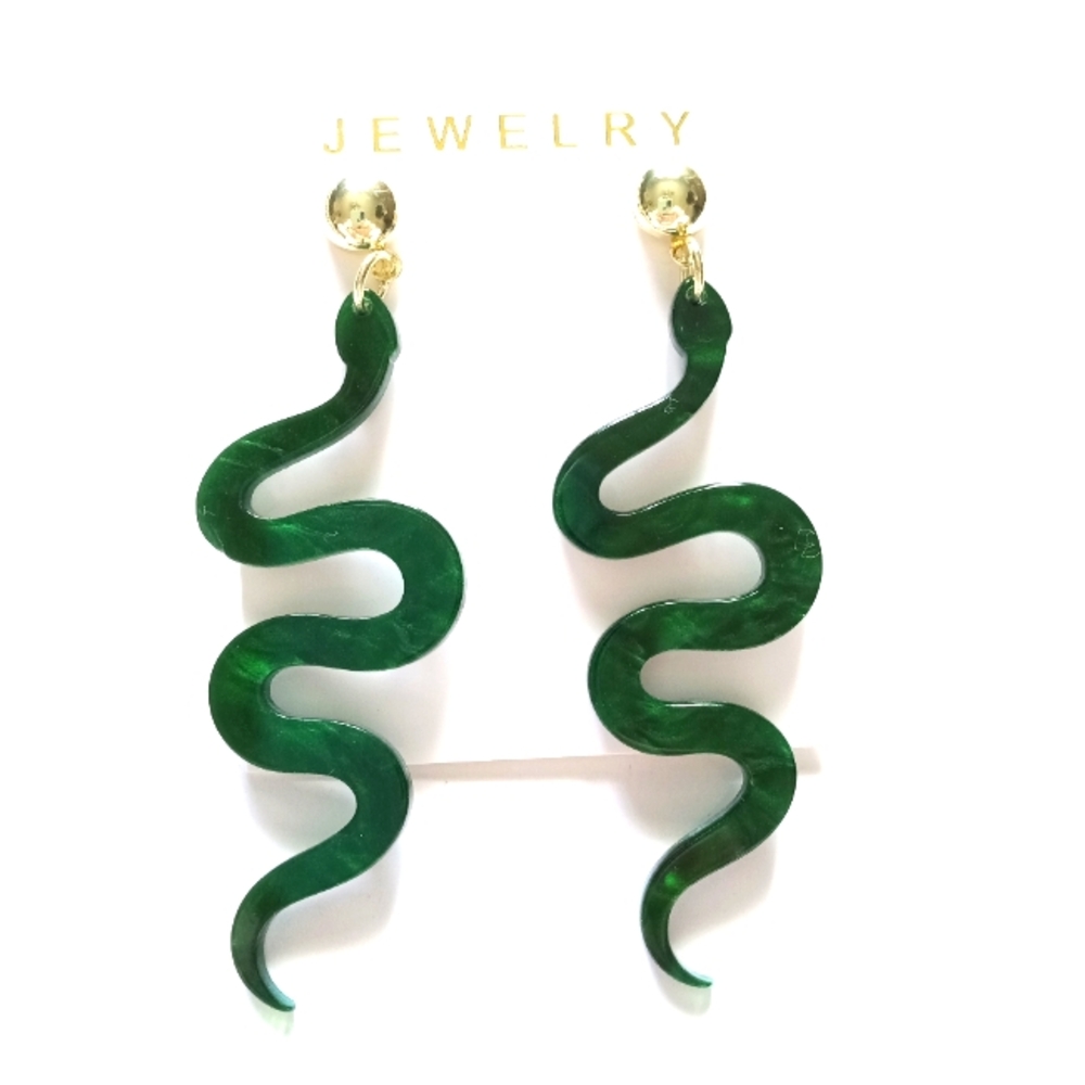 Fashion Jewelry Snake Dangle Earrings